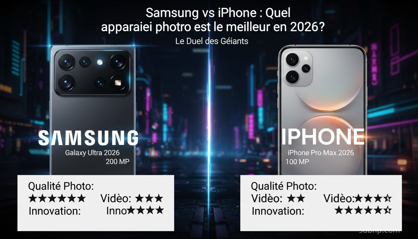 Samsung vs iPhone : Quel appareil photo est le meilleur en 2026?